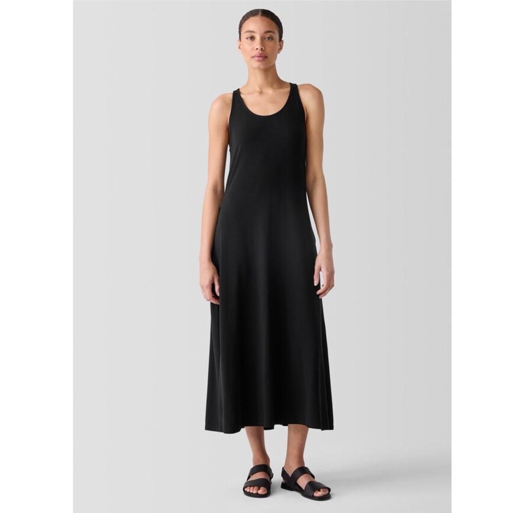 Eileen Fisher Fine Jersey Racer-Back Tank Dress